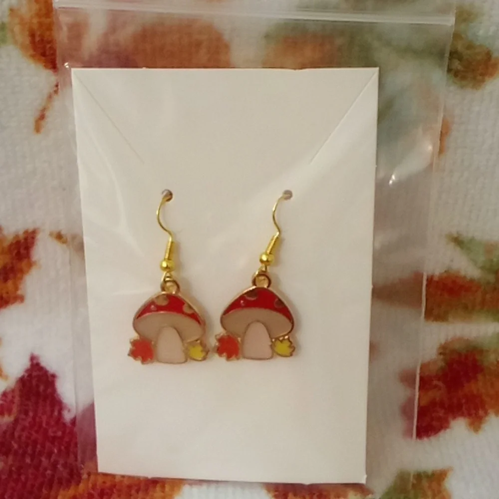 Mushroom Earrings